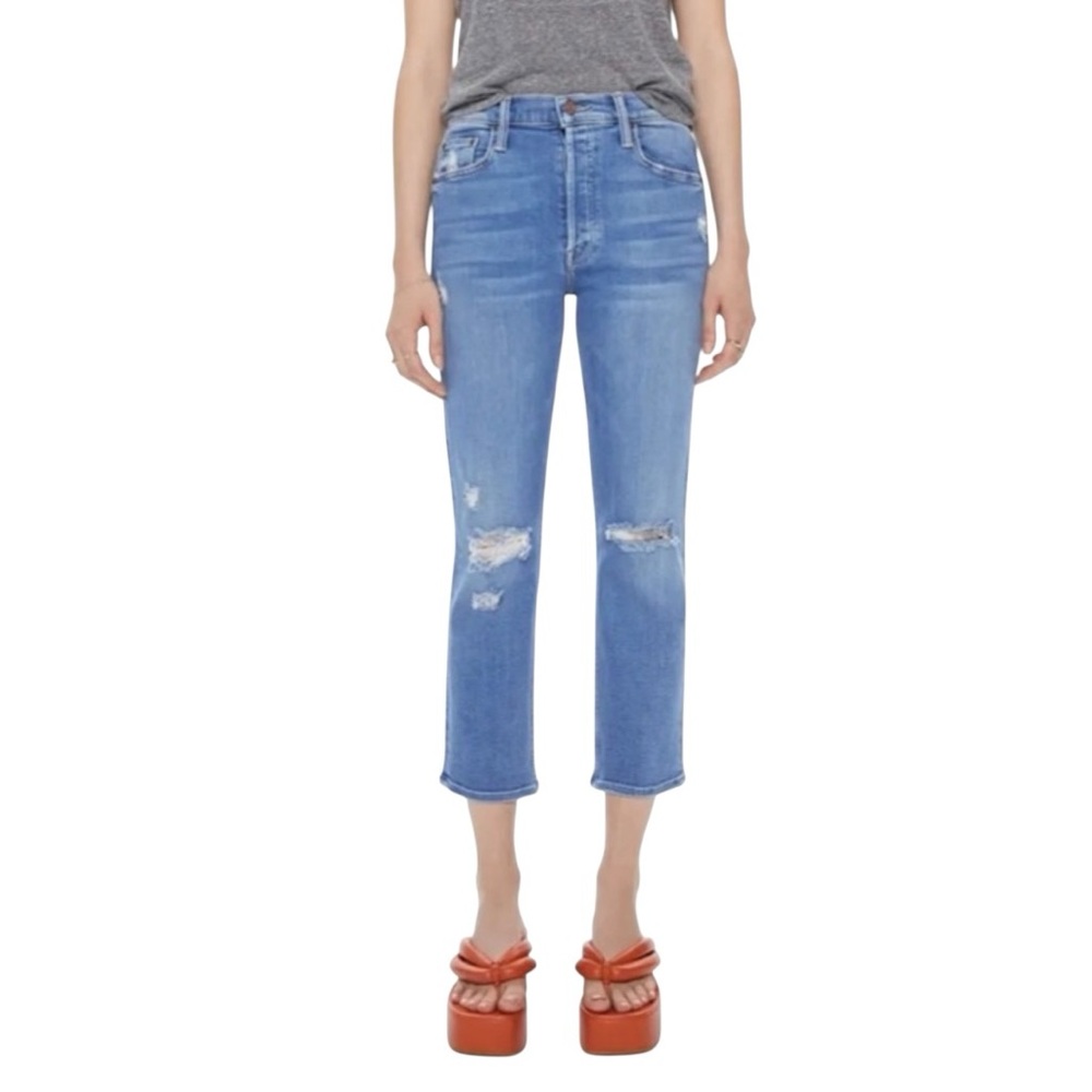 Mother The Tomcat High Rise Straight Jeans